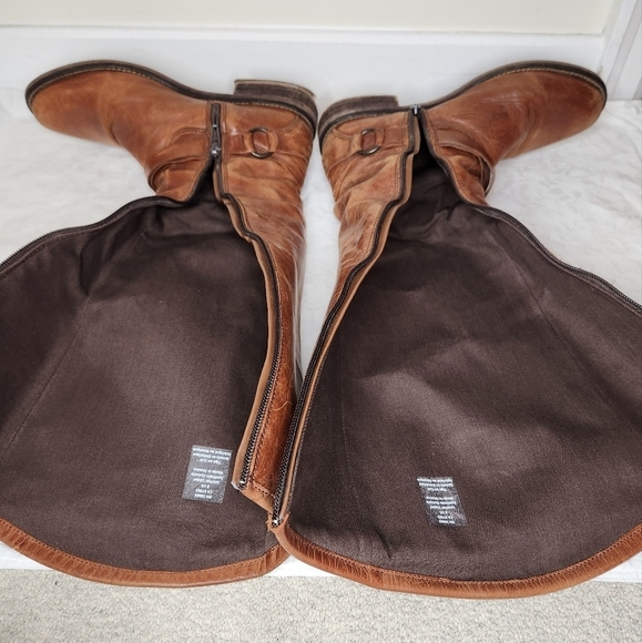 Hinge brown leather riding boots - Picture 11 of 16